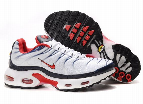 New Men'S Nike Air Max Tn White/Black/Red